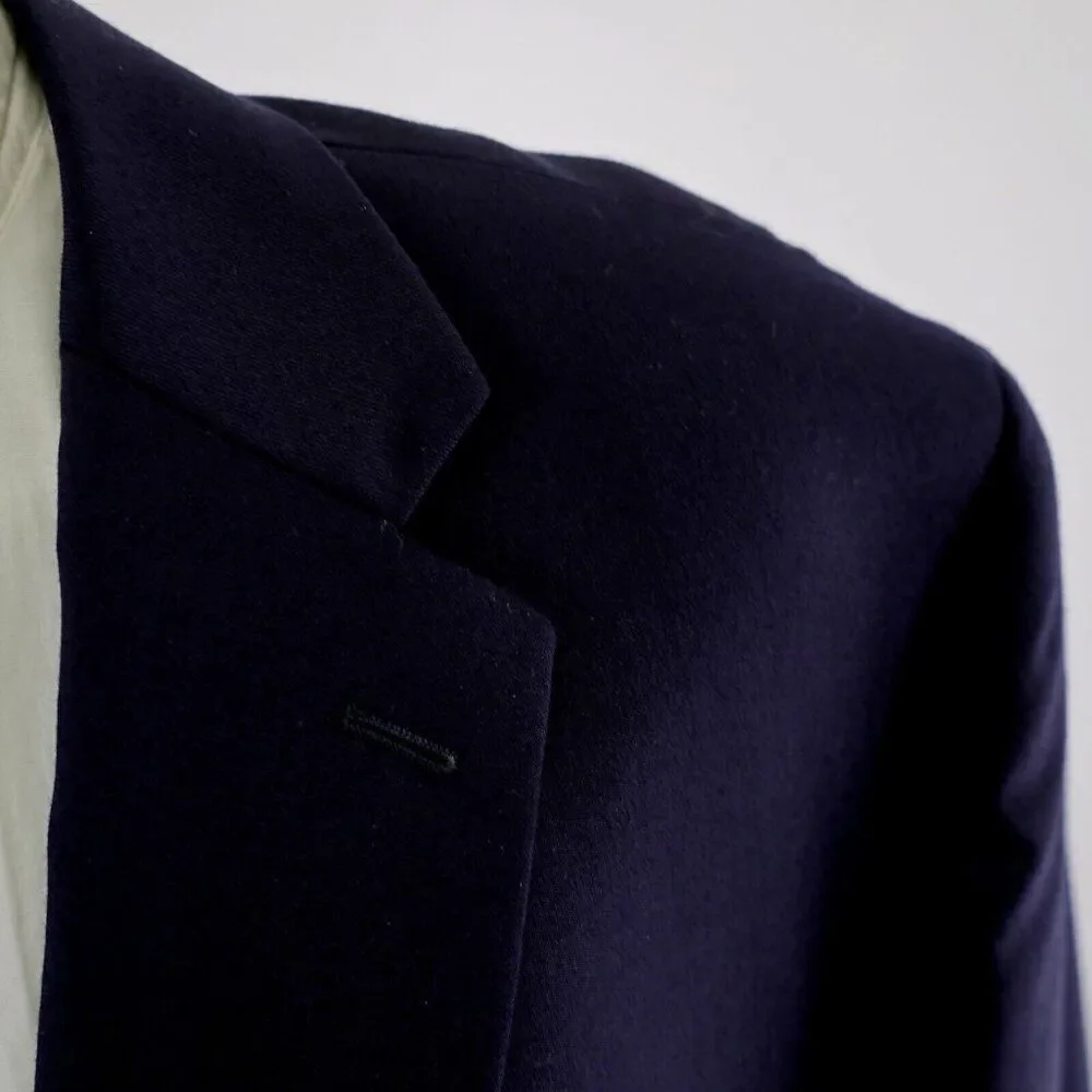 Joseph & Feiss Gold Blue Wool 48L Or Slim 50L 2 Button Suit Jacket‎ / Blazer